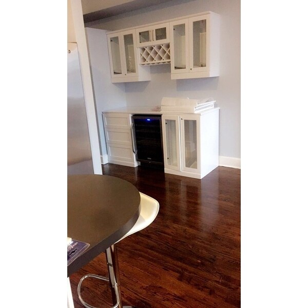 Top Product Reviews For Newage Home Bar 72 Inch White 6 Piece Shaker Style Cabinet Set 12187617 Overstock