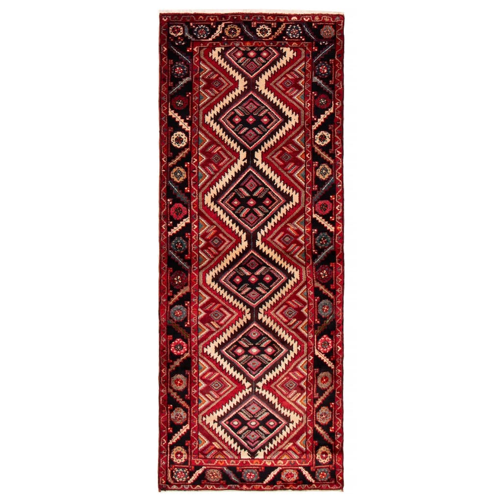 ECARPETGALLERY Hand-knotted Konya Anatolian Red Wool Rug - 3'5 x 8'9