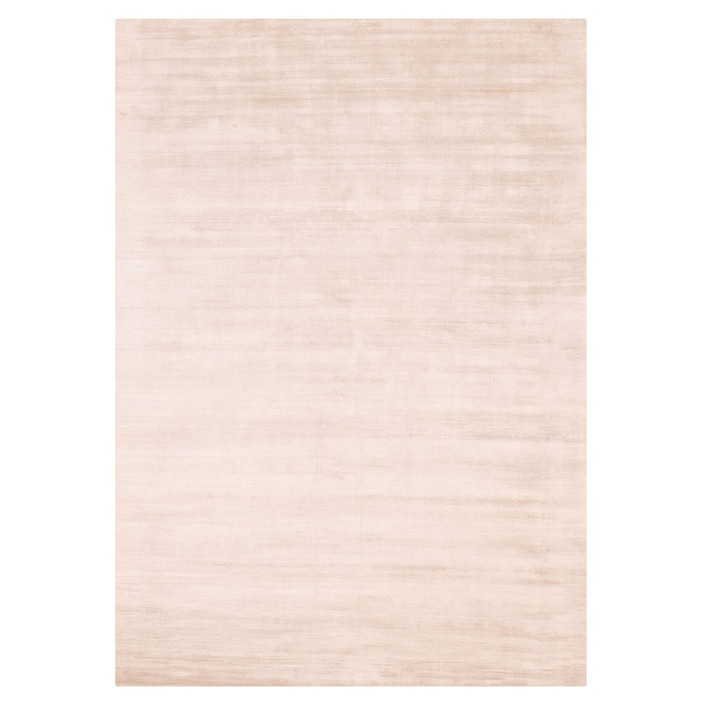ECARPETGALLERY Hand Loomed Shimmer Ivory Viscose Rug - 6'7 x 9'5