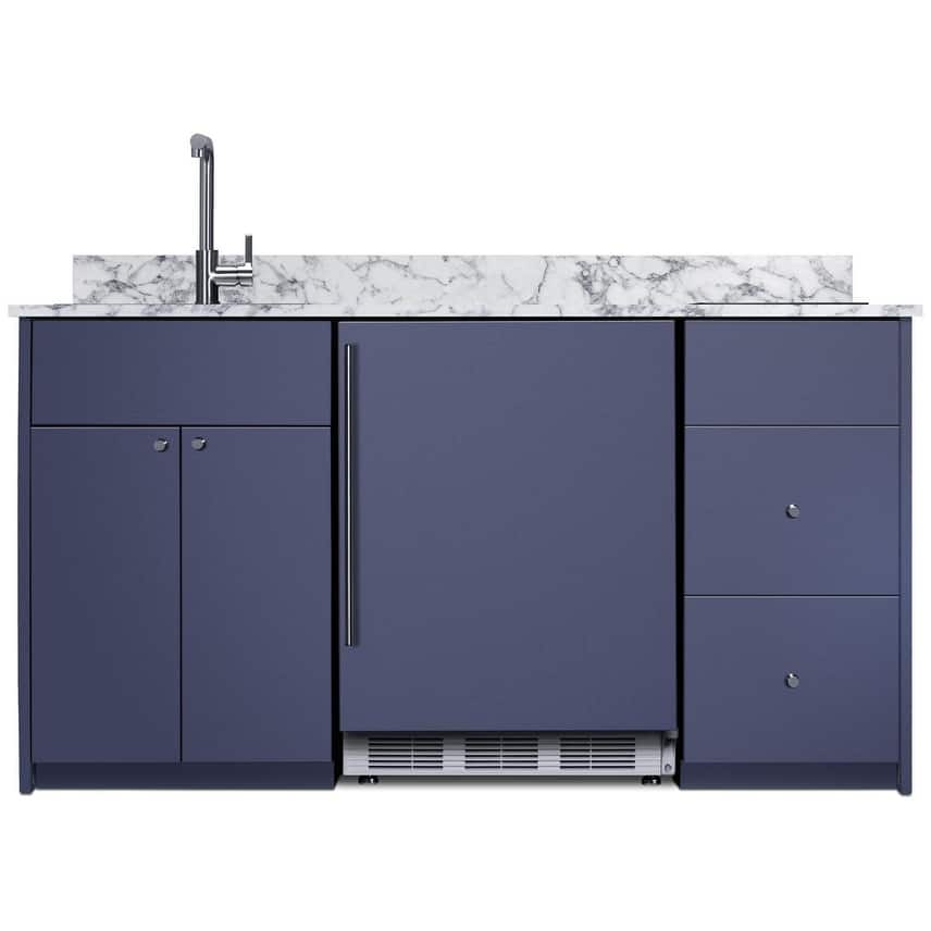 Summit CALDERA33ISINKL 63" Wide Kitchenette with Induction Burner