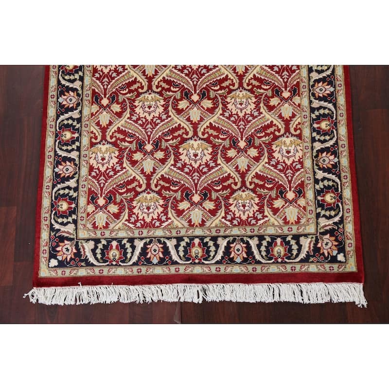 Vegetable Dye Floral Aubusson Chinese Oriental Wool Area Rug Handmade - 3'11" x 6'0"