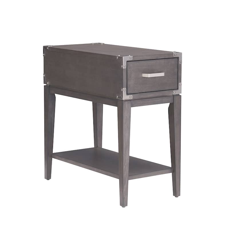 Leick Home Beckett Rustic Side Table with Drawer