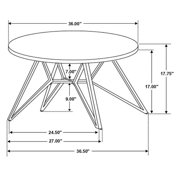 Garfield Cement 2-piece Round SmartTop Coffee and End Table Set (Only ...