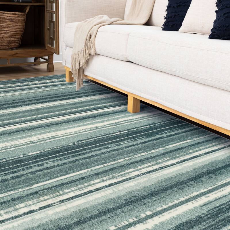 Mohawk Home New Wave Multicolor Boho Stripe Area Rug