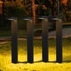 preview thumbnail 10 of 22, C Cattleya 16inch Low Voltage Black Aluminum LED Outdoor Landscape Path Lights