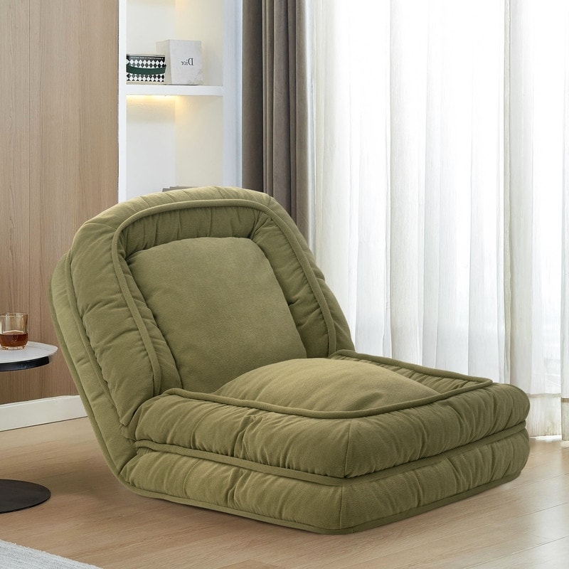 Foldable Lazy Sofa Bed Floor Chair - Adjustable Human Dog Bed