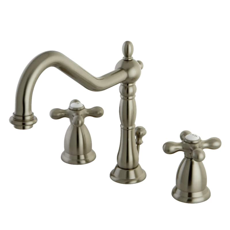 Kingston Brass Heritage 8 in. Widespread Bathroom Faucet - Brushed Nickel