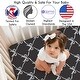 preview thumbnail 3 of 4, Sweet Jojo Designs White and Black Bows Girls Fitted Crib Sheet - Bow for the Shabby Chic, Ballet, Princess Ballerina Collection
