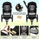 preview thumbnail 17 of 17, Babyjoy Jogging Stroller Foldable Jogger with Adjustable Canopy - See Details