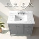 preview thumbnail 37 of 95, Vanity Art 36" Single Sink Bathroom Vanity Cabinet with Engineered Marble Countertop