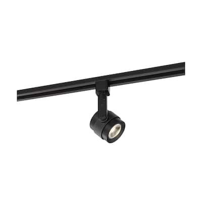 12 Watt Piston LED Track Head Black 24 Degree Beam Angle