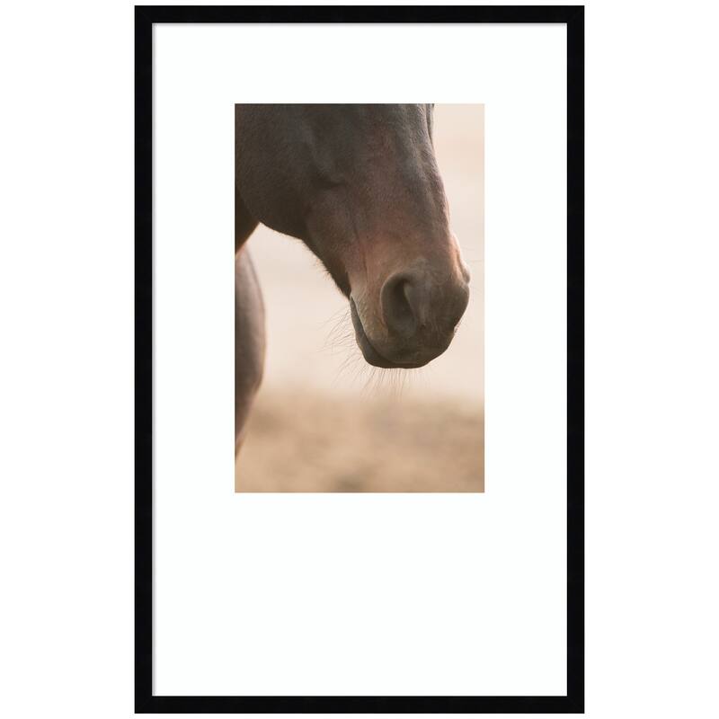 Kate and Laurel Dusty by Crystal Lynn Collins Framed Wall Art Print - 21 x 33 - Black