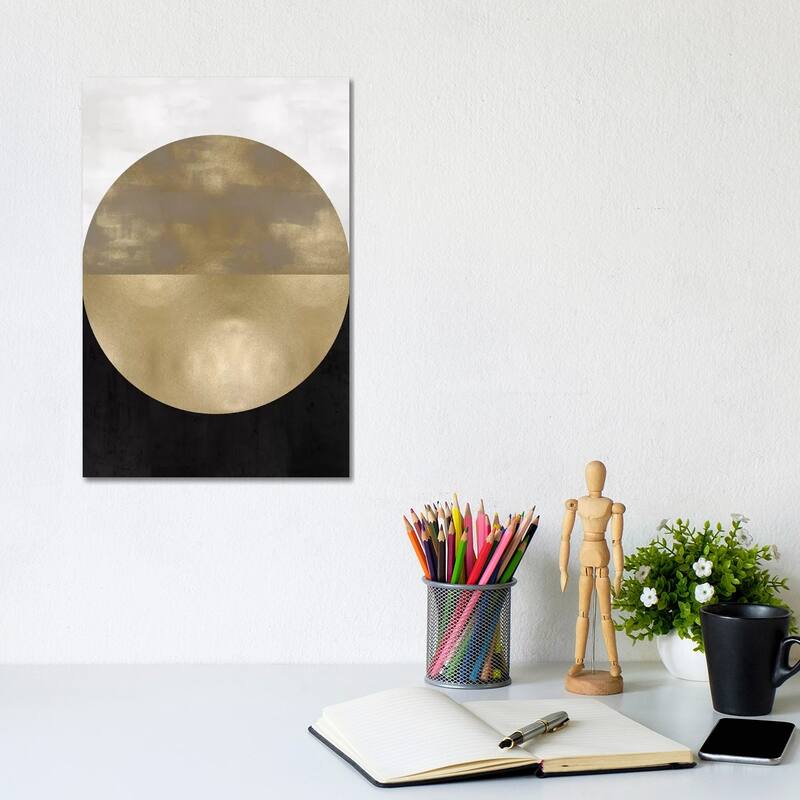 iCanvas "Gold Sphere" by Justin Thompson Canvas Print - 12x8x0.75
