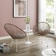 preview thumbnail 47 of 47, Corvus Sarcelles Acapulco Modern Wicker Bistro Chairs(Set of 2)