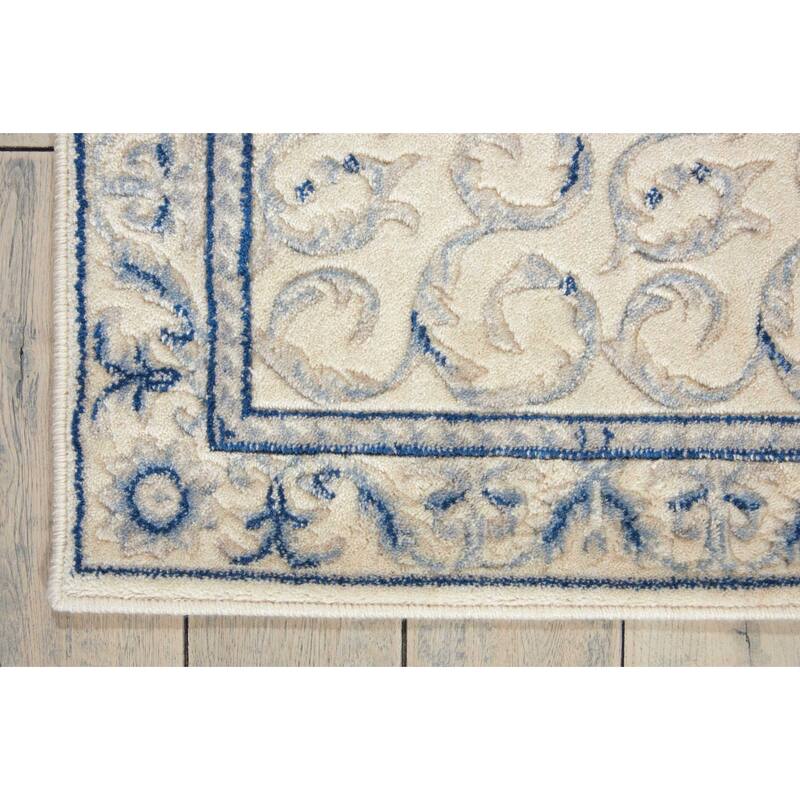 Nourison Somerset Traditional Bordered Floral Area Rug