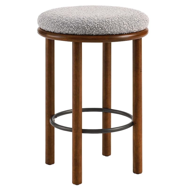 Fable Boucle Fabric Counter Stools - Set of 2