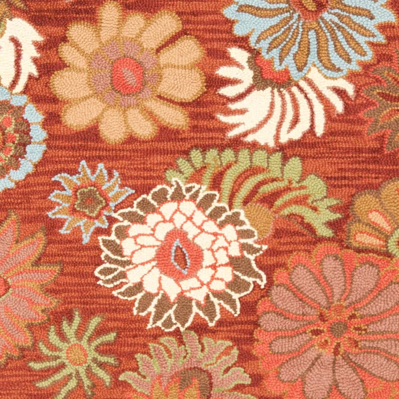 SAFAVIEH Handmade Blossom Arpita Modern Floral Wool Rug