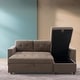 preview thumbnail 44 of 71, Reversible Sectional Sleeper Sofa with Storage Chaise & Pull-Out Bed