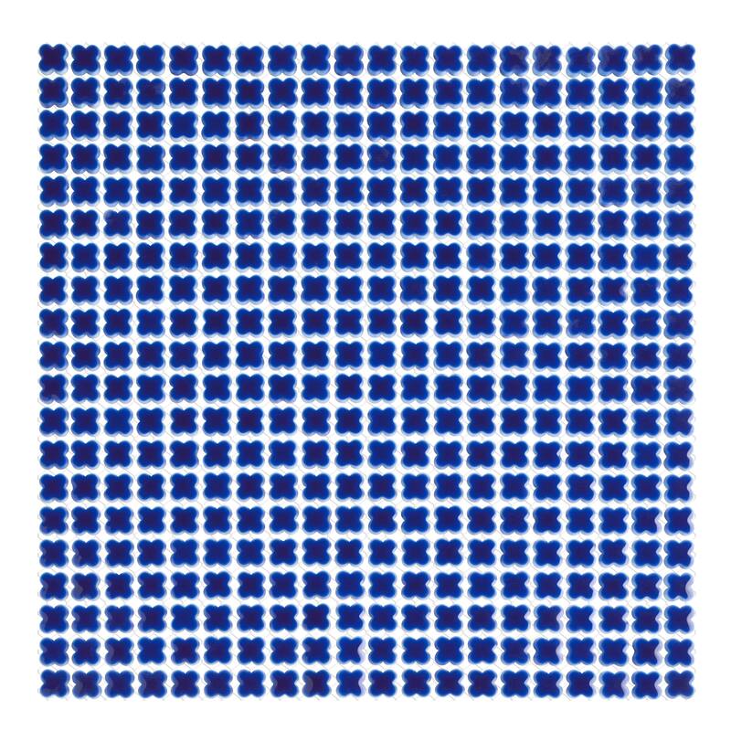 Merola Tile Fioretti Glossy Cobalt Blue 12" x 12" Porcelain Floor and Wall Tile