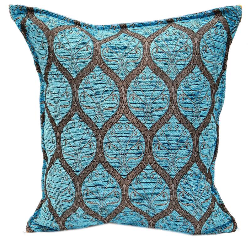 Trellis Myrtus Chenille Decorative Contemporary Turkish Pillow