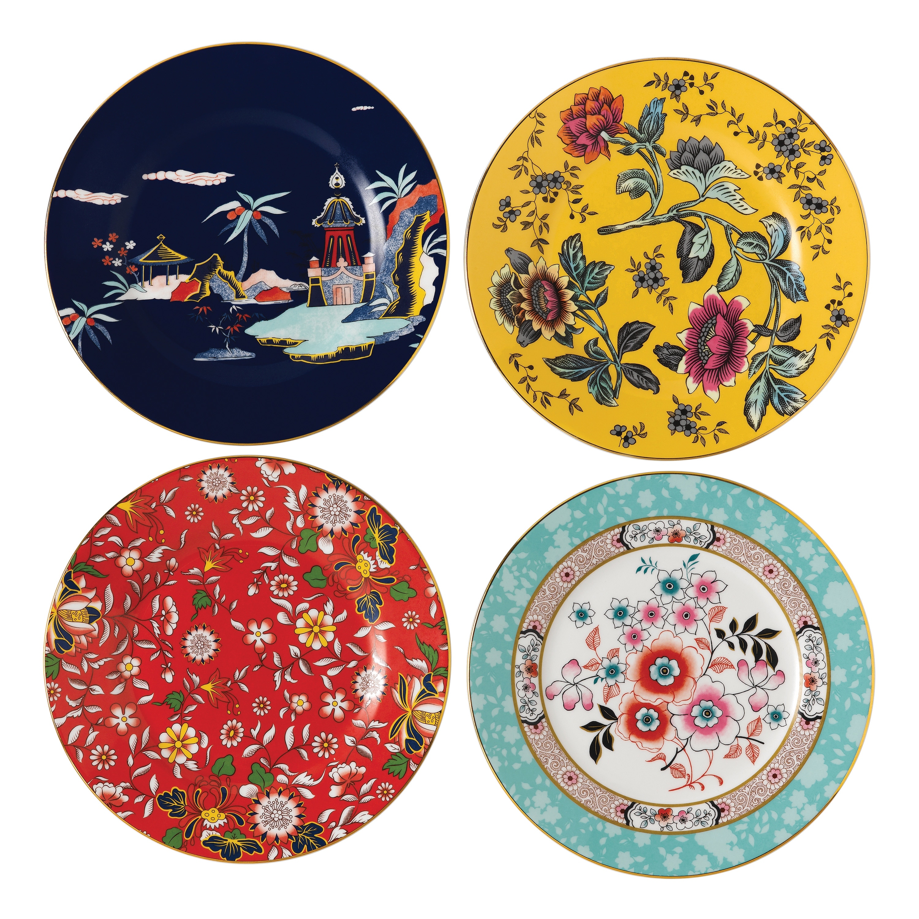 8) Wedgwood Persia Dinner Plates 10 3/4
