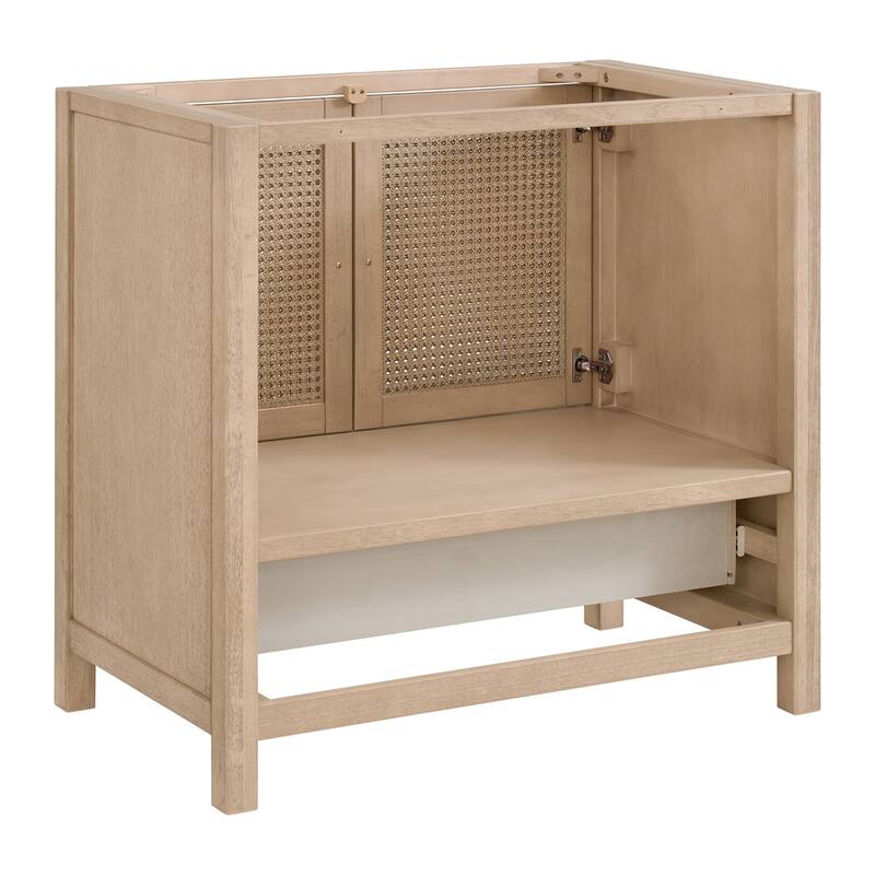 Alaterre Furniture Lucca 36 Inch Bathroom Vanity Without Sink