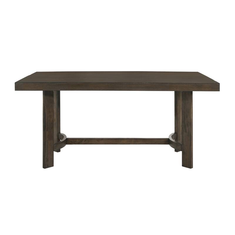 Camila Weathered Oak Trestle Base Dining Table