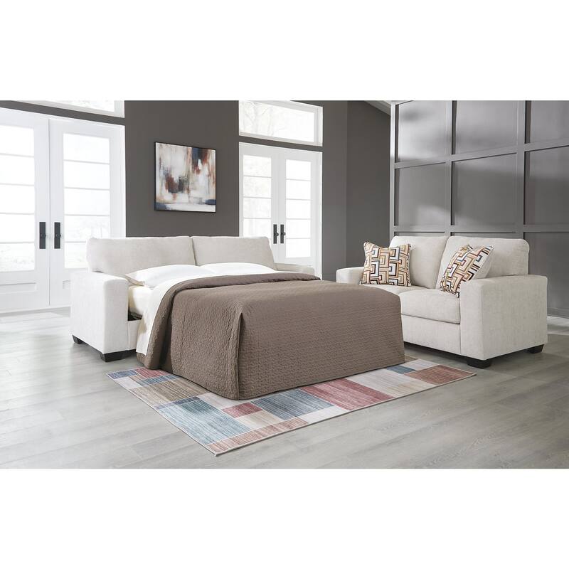 Signature Design by Ashley Aviemore Queen Sofa Sleeper - 85"W x 37"D x 37"H - Beige