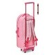 preview thumbnail 12 of 15, Badger Basket 3-in-1 Trolley Doll Carrier with Rocking Bed and Bedding - Pink/Polka Dot