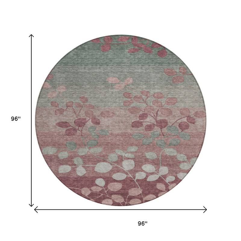 HomeRoots Floral Transitional Rectangle Outdoor Rug
