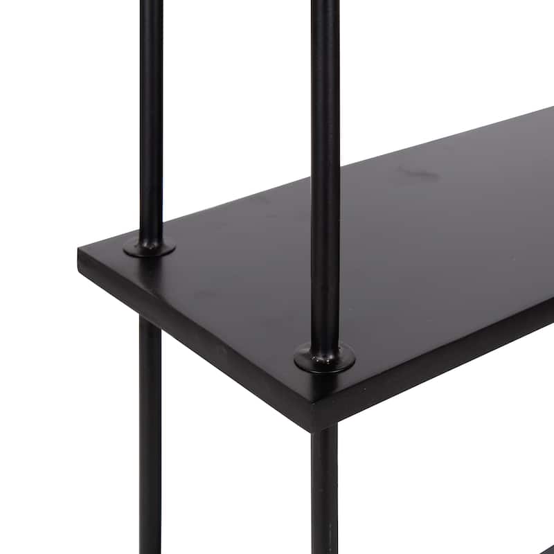 Kate and Laurel Walters Wood and Metal 3-tier Floating Shelf