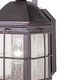 preview thumbnail 4 of 4, VAXCEL Revere 14.5 in. H 1-Light Royal Bronze Traditional Outdoor Wall Sconce, Steel, Clear Seeded Glass Shade