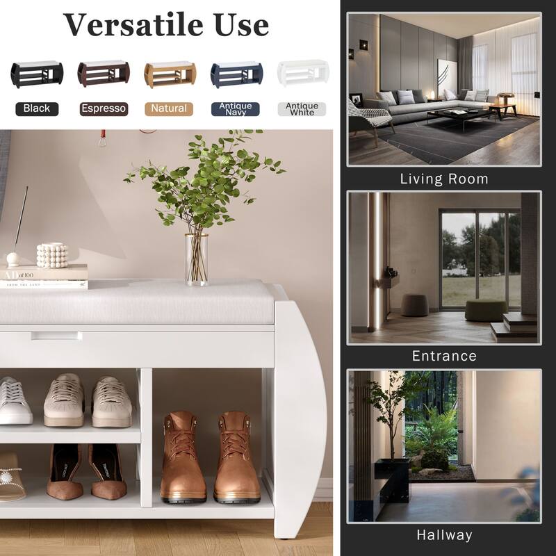 Vintage Multifunctional Storage Bench