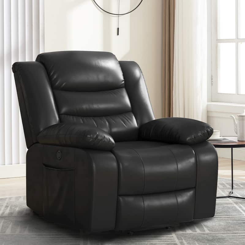 Faux Leather Power Lift Recliner Chair for Elderly People