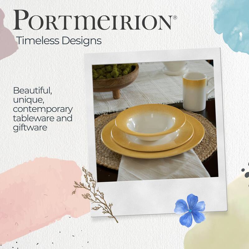 Portmeirion Set of 4 Potters Mist Breakfast Mugs