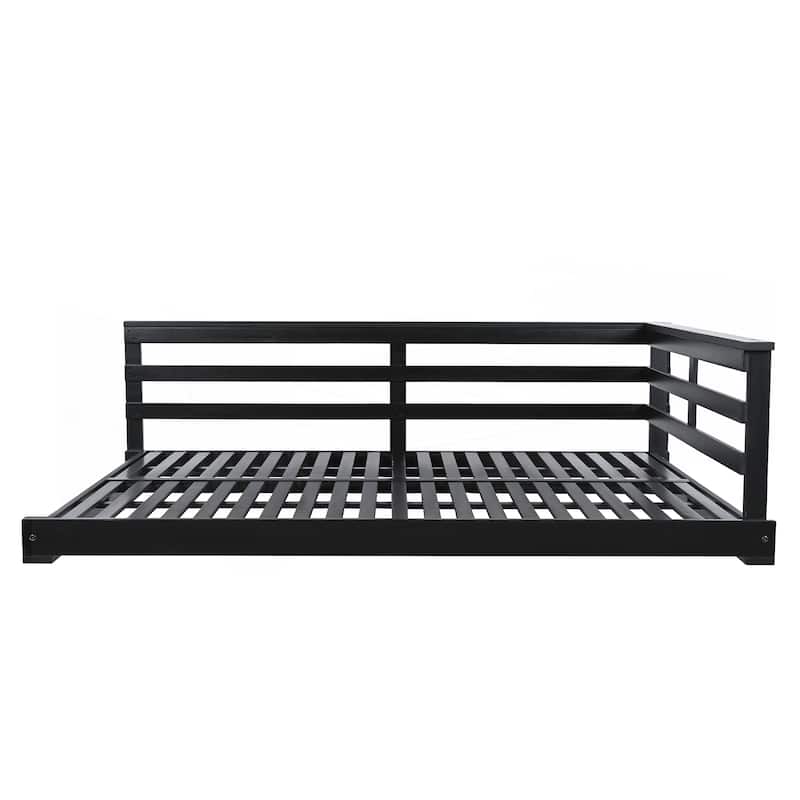 Acacia Wood Porch Swing Bed
