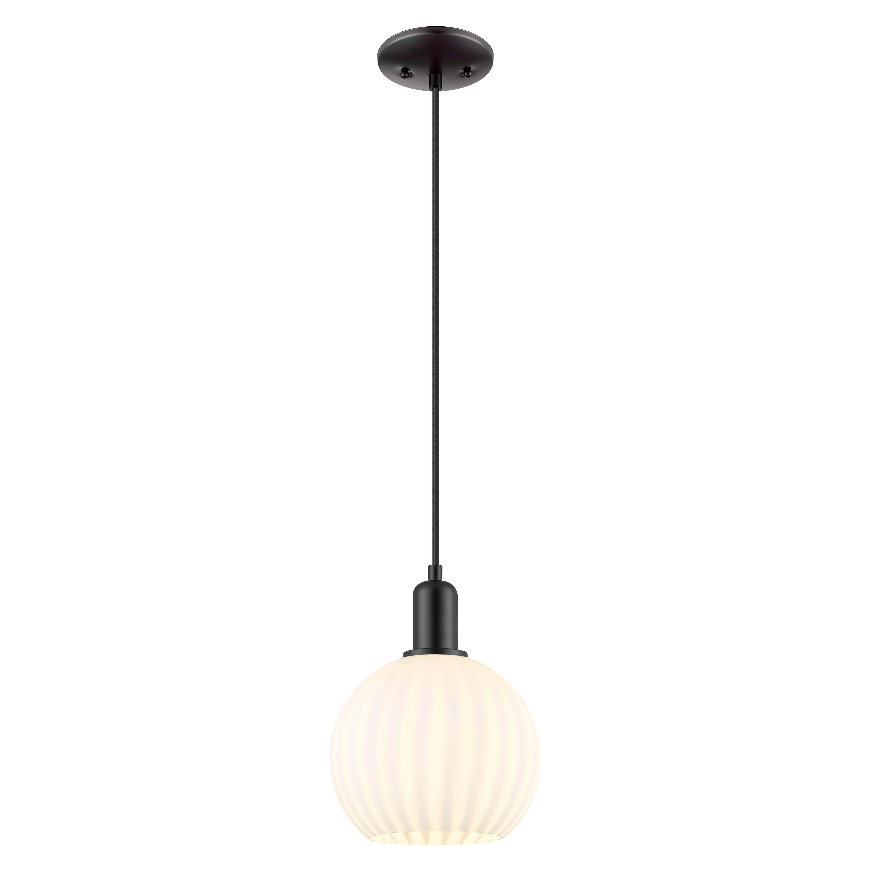 Innovations Lighting Endless Possibilities Arcadia - White Venetian - 1 Light 8" Cord Hung Mini Pendant