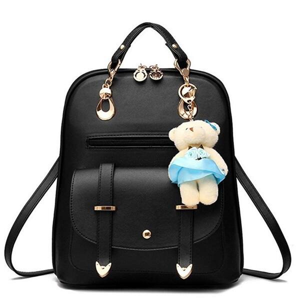 Womens Backpack Leather Multi Way Girls School Backpack Cartoon Pendant On Sale Overstock 31788265