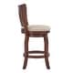 preview thumbnail 17 of 24, Ali Modern Linen High Back Swivel Stool by iNSPIRE Q Classic