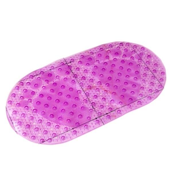 PVC Foot Shape Ground Floor Foot Mat - purple