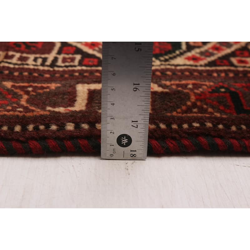 ECARPETGALLERY Hand-knotted Melis Red Wool Rug - 6'9 x 9'6