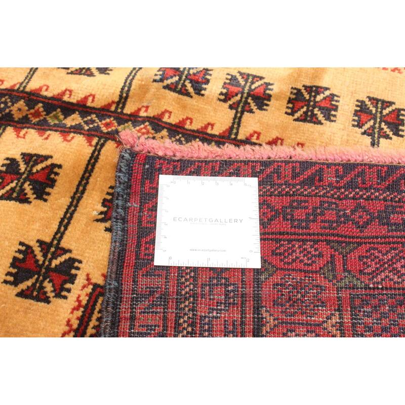 ECARPETGALLERY Hand-knotted Teimani Light Brown Wool Rug - 3'3 x 4'11