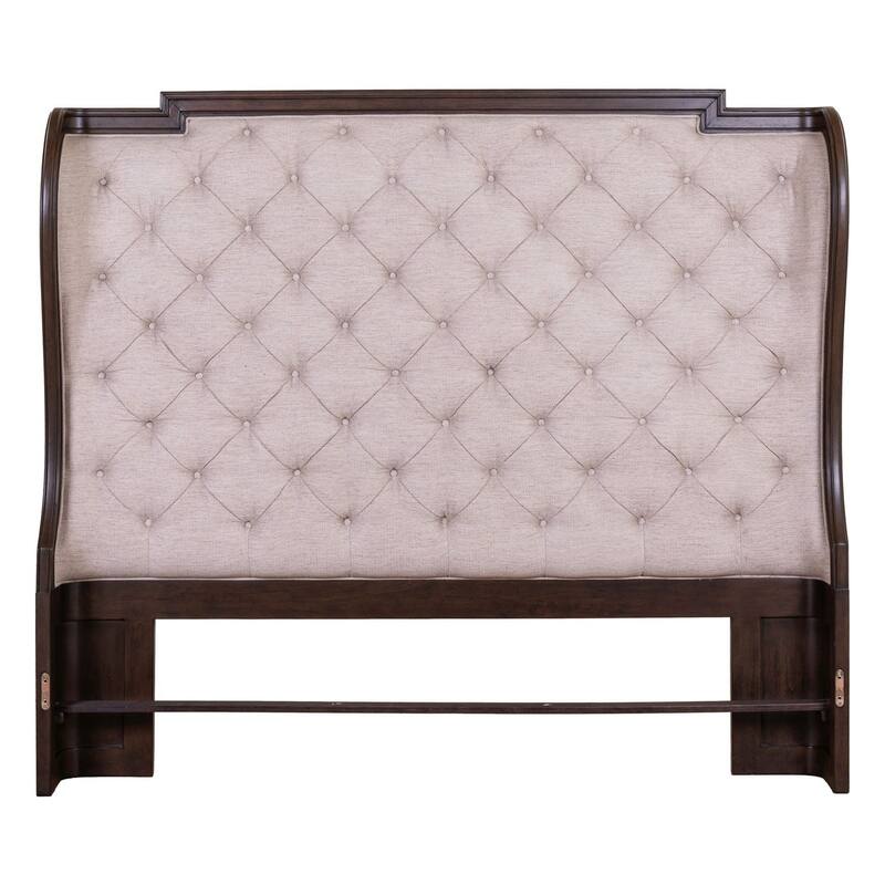 Liberty Furniture Provence Park Upholstered Bed Shelter Headboard - King, Queen