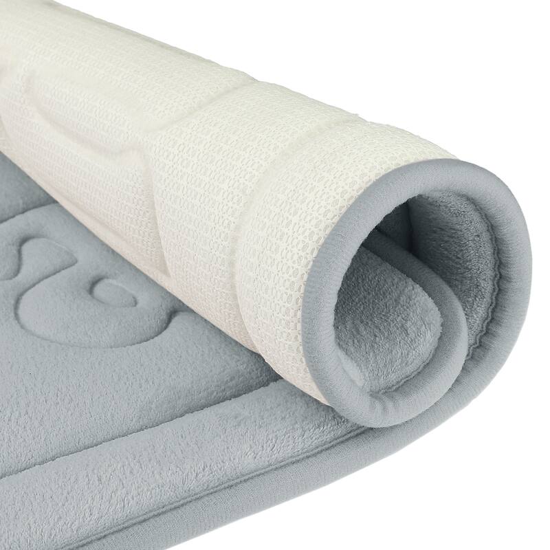 Memory Foam Bathroom Rugs, Non Skid Bottom Soft Bath Mat Water Absorbent Quick Dry Bath Carpet Rug