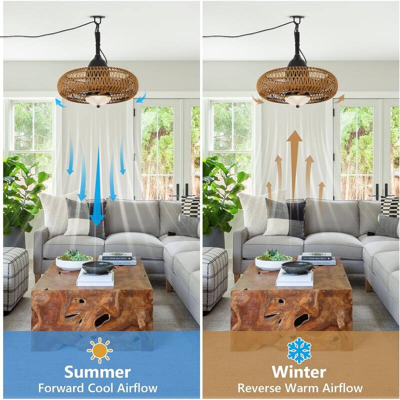 Waterproof Outdoor Ceiling Fan with Lights Remote Control