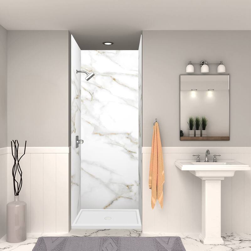 Transolid FSL3636C FSL-Series 36" x 36" Square Shower Base with Single - White