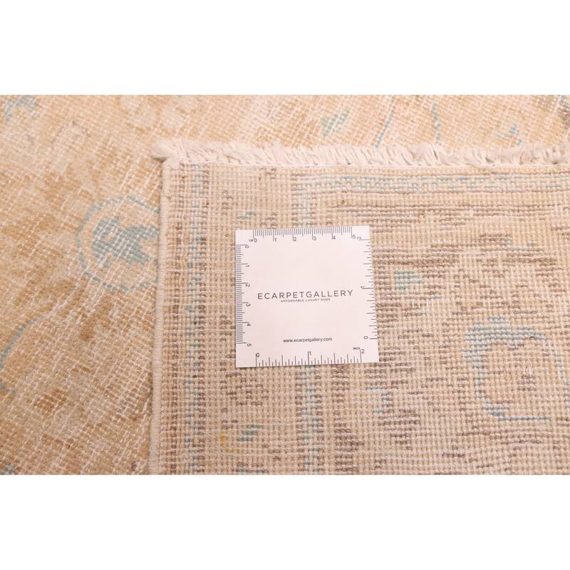 ECARPETGALLERY Hand-knotted Antalya Vintage Beige Wool Rug - 5'0 x 8'9