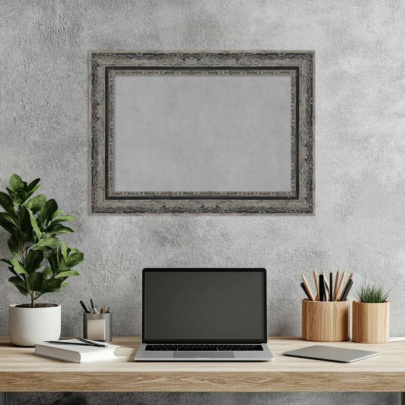 Amanti Art Filigree Gloss Black Framed