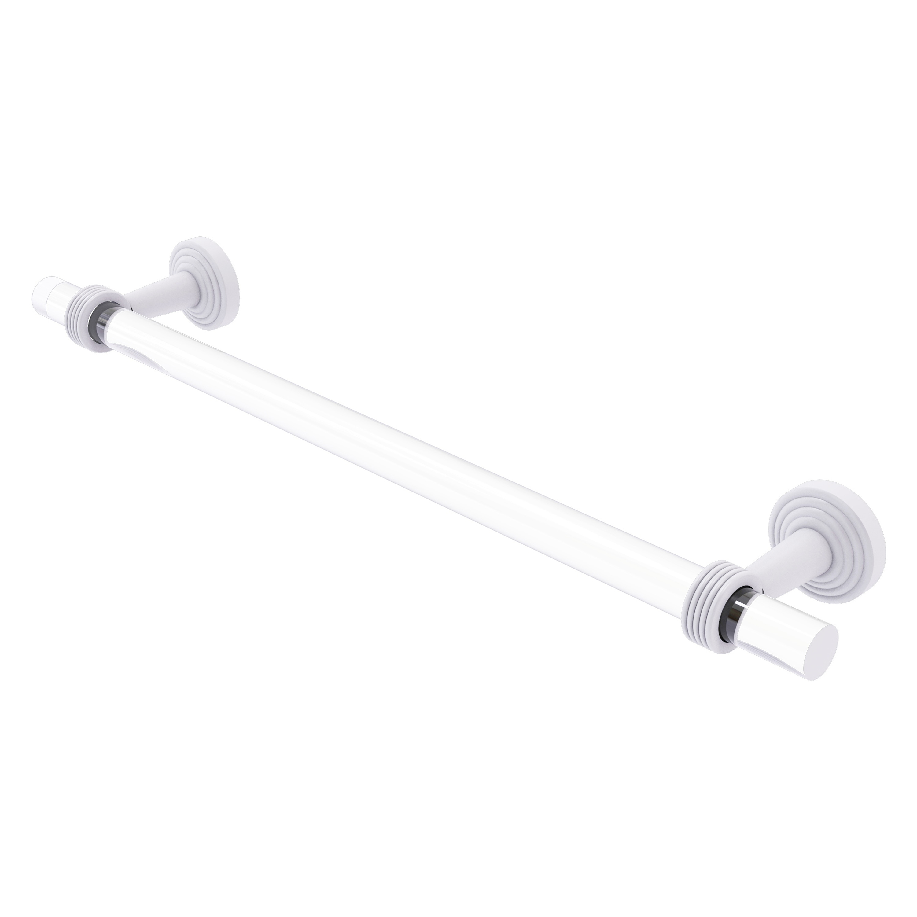 Allied Brass Pacific Beach Collection 18 Inch Towel Bar with Grooved Accents