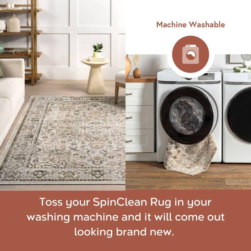 Nuloom Cady SpinClean Machine Washable Transitional Area Rug